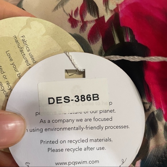 Anthropologie PQ Swim Desert Rose Chrissy Bandeau Top - Picture 3 of 5